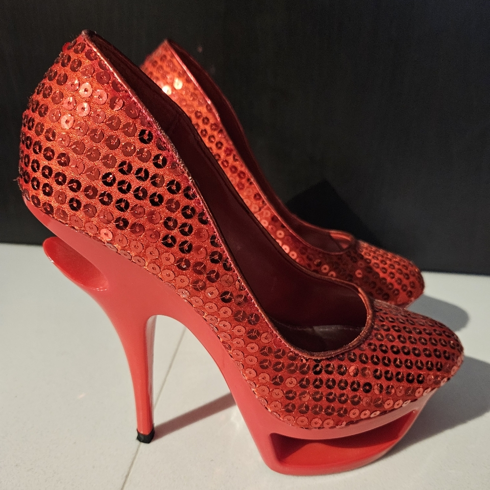 Women's Platform Sequin Heels